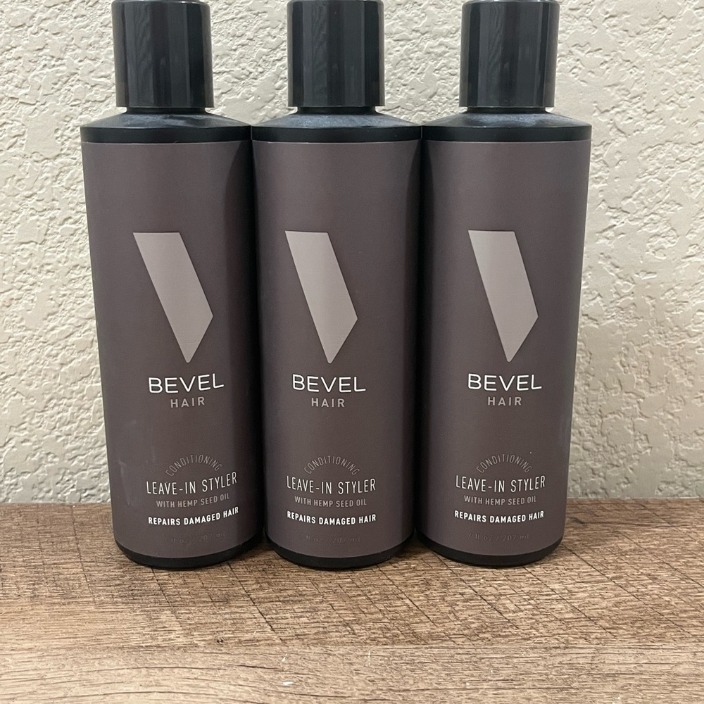 BEVEL Hair Leave-In Styler- 3 Bottles